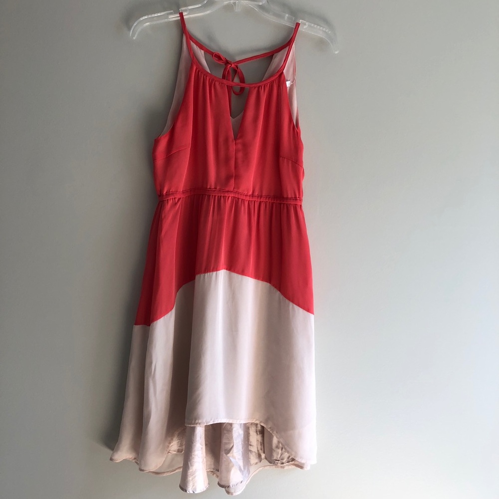 Esley ModCloth High Low colorblock Dress